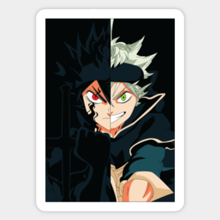 Asta Black Clover Stickers Teepublic Гакуто кадзивара, симадзаки нобунага, кана юки и др. asta black clover stickers teepublic
