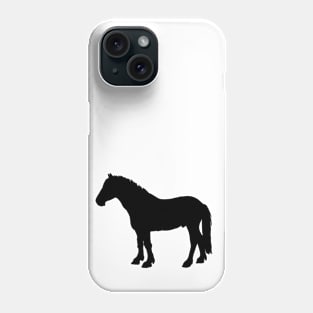 Black pony shadow Phone Case