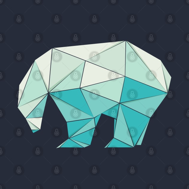 Polar bear, origami style by yanmos