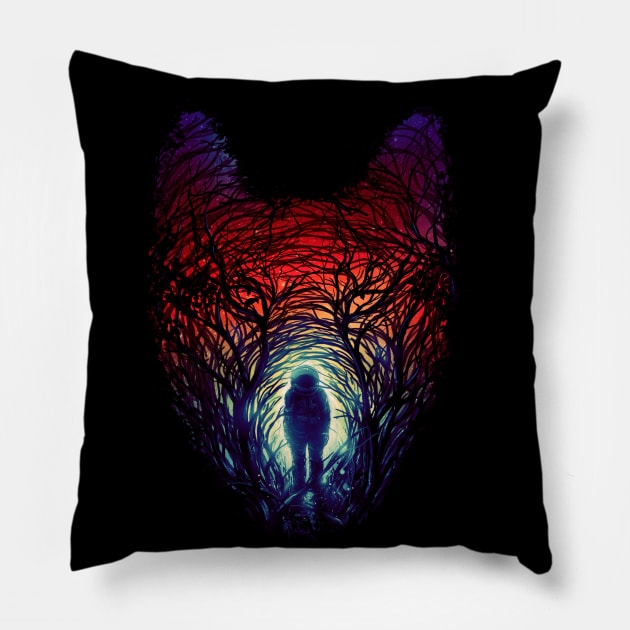 Into The Woods Pillow by nicebleed
