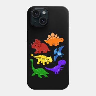 Rainbow Dinosaurs Phone Case