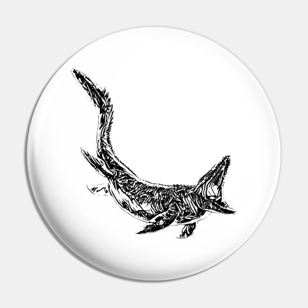 Mosasaurus Pin by Nimmersatt