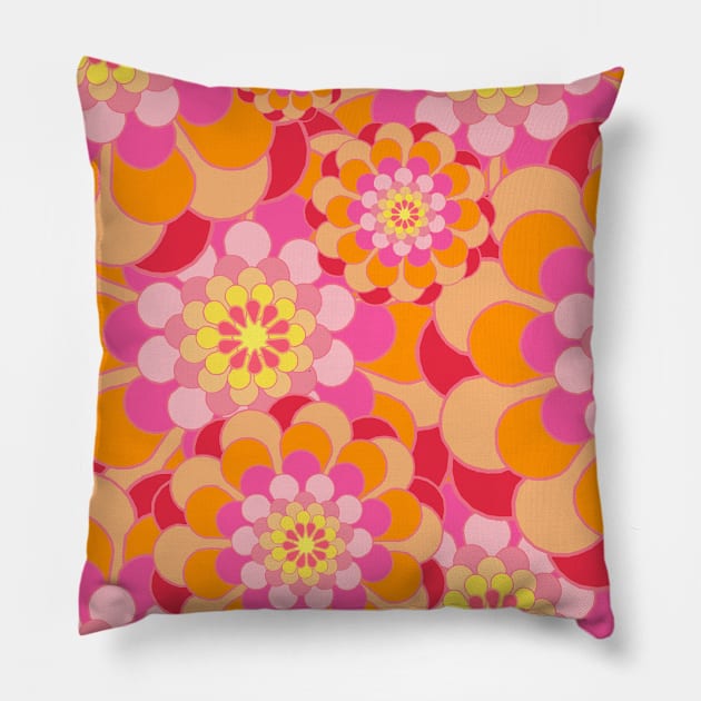 Flower Abstract Pillow by Saimarts