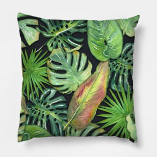 Tropical leaves Pillow