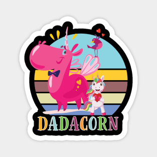 Funny Dadacorn Shirt Unicorn Lover Dad Gift Magnet