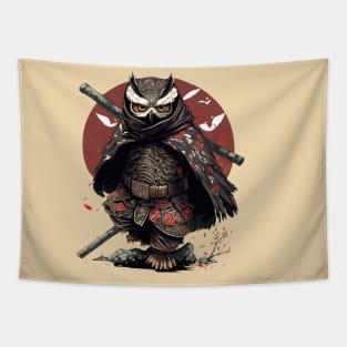 Owl Ninja Warrior Japanese Anime Tapestry