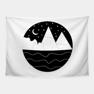 black-nd-white Tapestry