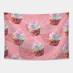 Unicorn Cupcakes Pattern Tapestry