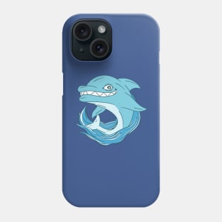 Crazy Smiling Dolphin Design Phone Case