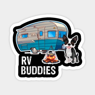 Boston Terriers Dog Rv Buddies Pet Lovers Funny Camping Camper Magnet