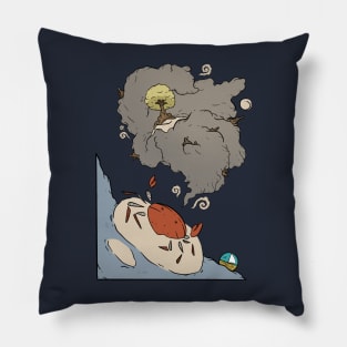 Dreaming Crab Sea Animal Crustacean Art Pillow