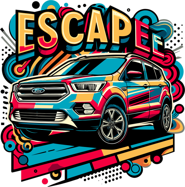 Ford Escape Kids T-Shirt by Vehicles-Art