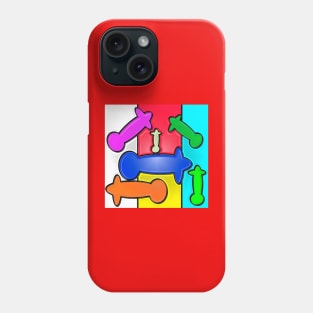 Inspiring a train of colorfully shaped small planes Phone Case