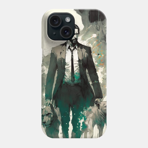 John Wick Phone Case by Buff Geeks Art