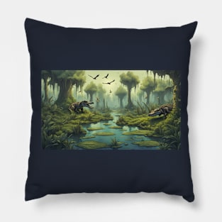 Louisiana swamp Pillow