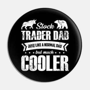 Cool Dad Loves Stocks Pin