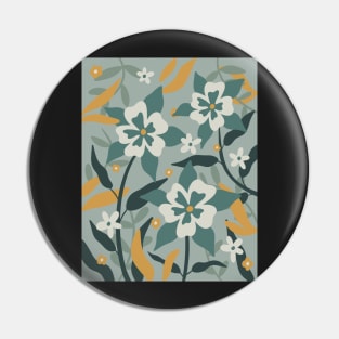 wildflower field - blue tones Pin