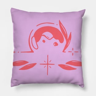 pink libra floral zodiac sign Pillow