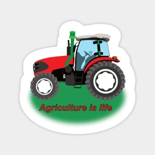 Tractor used in agricultural fields Magnet