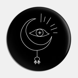 Halloween Spooky Moon Eye Pin