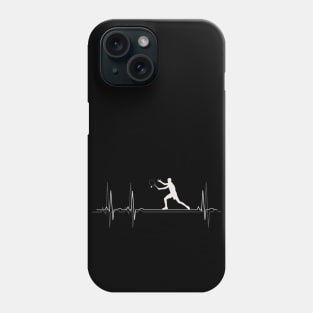 Heartbeat Tennis - I love playing tennis Phone Case