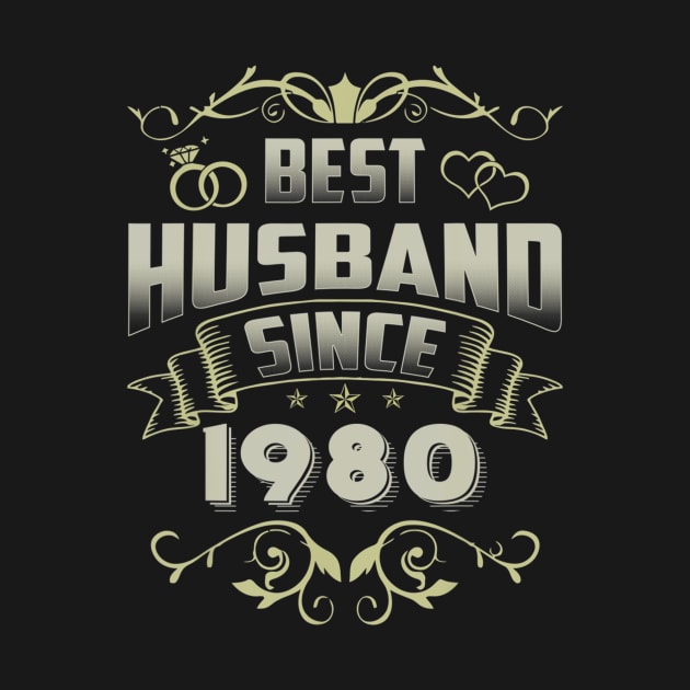 40th Wedding Anniversary Gift 40 yrs Best Husband Since 1980 by bummersempre66