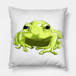 Green Tree Frog Pillow