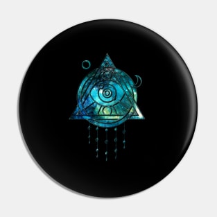 Sacred Geometry Cosmos Wicca Spiritual Pin