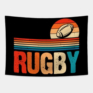 Rugby Sport For Rugby Player Team Coach Rugby Lover Vintage Tapestry