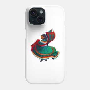 Baile Folklorico Vestido Verde Phone Case