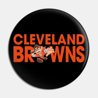 Cleveland Browns Elf Runner Logo Pin