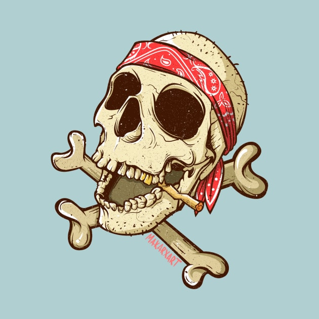 Jolly Roger Skull by makarxart