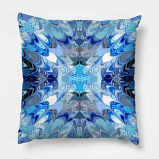 Carl Clarx Design - From Ice to Blue Pillow