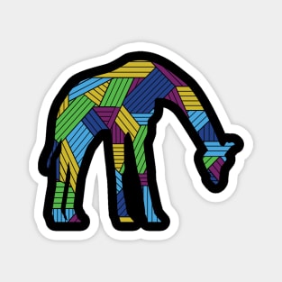 Funny giraffe colorful tshrit Magnet