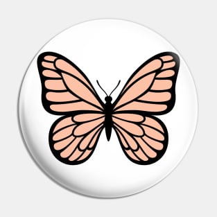 Light brown butterfly Pin