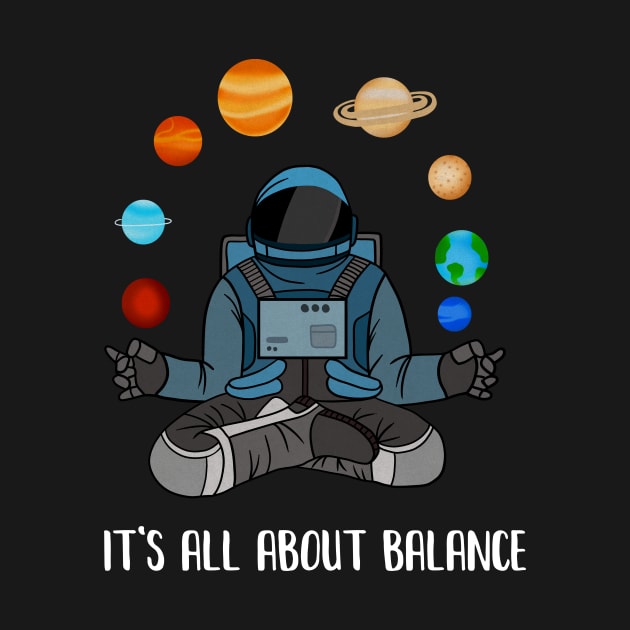 Astronaut Meditating, Yoga, Zen, Universe, Balance by dukito