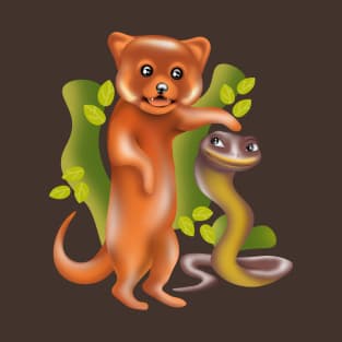 mongoose and cobra friendship T-Shirt