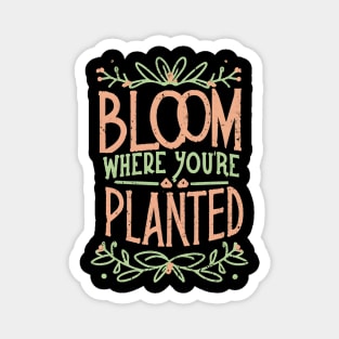 Bloom where you are planted Magnet