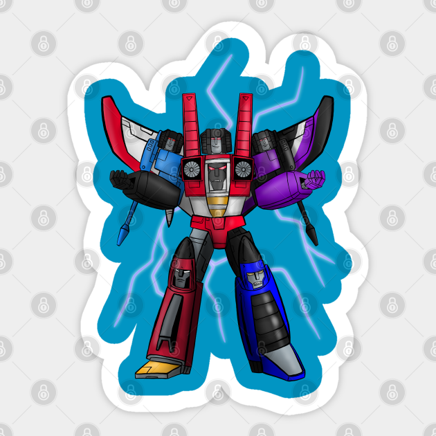 Seekers Or Bad Comedy Starscream Sticker Teepublic