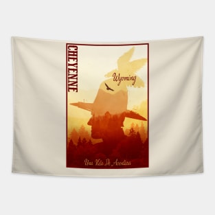 Cheyenne Wyoming wild west town Tapestry