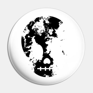 Fractured Skull (White Background) Pin