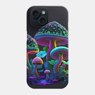 Psychedelic Colorful Mushrooms Phone Case