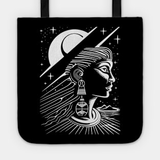 Starseed Space Traveler Woman Illustration Tote