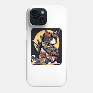 Japanese Cat Samurai Katana Sameowrai Anime Funny Phone Case