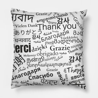 Thank you in all languages Pillow