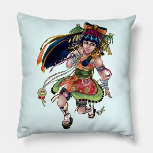 Flowery Girl Pillow