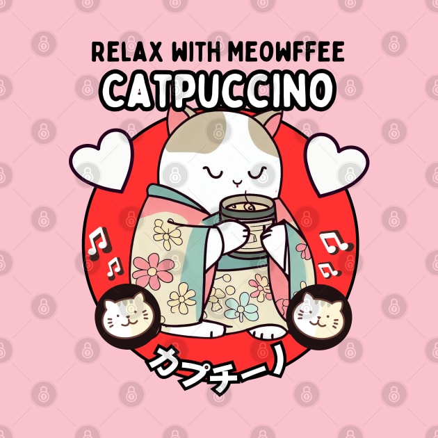 Relax with coffee cat by Japanese Fever