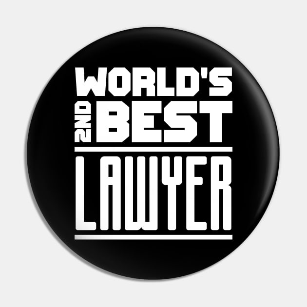 2nd best lawyer Pin by colorsplash