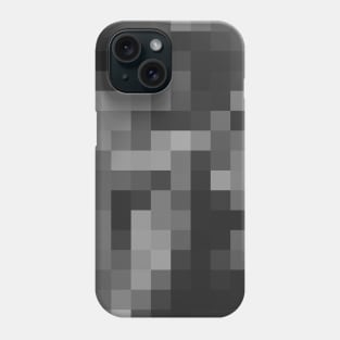 Pixels - black & grey Phone Case