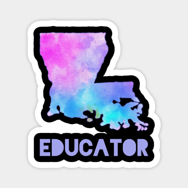 Louisiana Educator Magnet by designed2teach